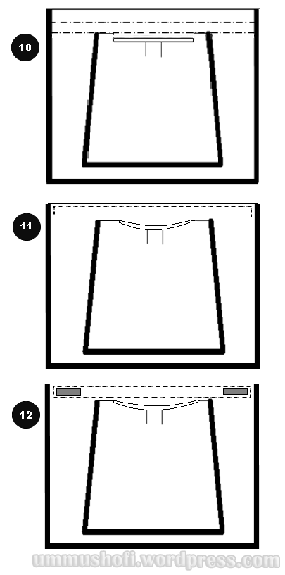 Cara Membuat Cadar Tali 2 Layer